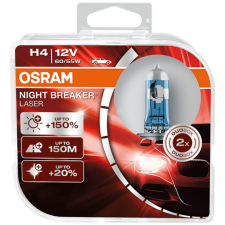 Osram Izzó 12V/60/55W/H4 2db/+150% Osram Night Breaker Laser 64193NL izzó