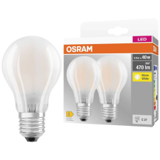 Osram LED fényforrás gyertya forma E27 4W melegfehér 2db/cs (4099854094248) (4099854094248) izzó