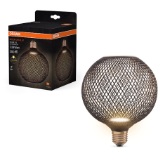 Osram LED izzó, 3,5 W, E27, GLOBE BLACK, meleg fehér izzó