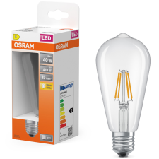 Osram LED izzó ST64 E27 3.4W = 40W 470lm 2700K Meleg 300° Izzószálas STAR CLASSIC Osram izzó