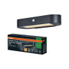 Osram LED napelemes homlokzati fali lámpa, 6W, 540lm, 3000K, meleg, 120°, napelemes, fekete, IP44, mozgás- és alkonyérzékelővel, Endura Style, Osram