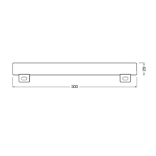 Osram LEDinestra dimmelhető LED cső izzó 4,5W 250lm 2700K S14s - Meleg fehér (4058075135529) izzó