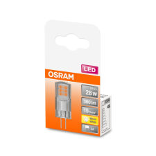  OSRAM Star 12V LED kapszula, átlátszó búra, 2,4W 300lm 2700K G4, átlagos élettartam: 15000 óra, fényszín: meleg fehér LED ST PIN 12V 28 CL 2.4W 2700K G4 ( 4058075431997 ) izzó