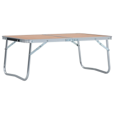  összecsukható barna alumínium kempingasztal 60 x 40 cm kemping felszerelés