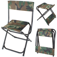  Összecsukható horgász kempingszék camo, nagy horgászszék, ágy