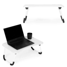  Összecsukható laptoptartó, 60x40 cm, fehér íróasztal