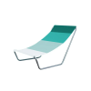  Összecsukható tengerparti napozóágy SAND, zöld csíkos