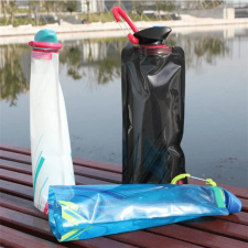 Összehajtható vizes palack (700 ml) kulacs, kulacstartó