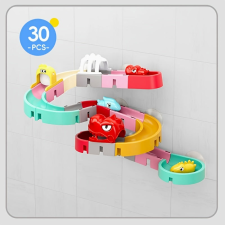  Összeszerelhető sínű csúszda és körhinta oktatási vízi játék fürdőszobai játék