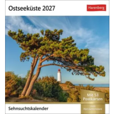  Ostseeküste Sehnsuchtskalender 2027 - Wochenkalender mit 53 Postkarten (Naptár/Határidőnapló) naptár, kalendárium