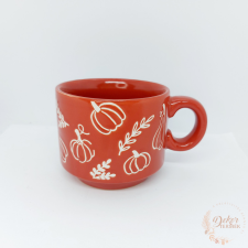  Őszi bögre - rozsda színű dekorációs kellék