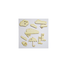  Őszi eső, 10 db-os szett. Mérete: 3-6 cm dekorációs kellék