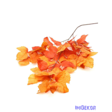  Őszi leveles ág 100 cm - Narancsos dekorációs kellék