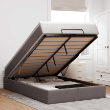  Oszmán ágykeret matraccal tópszín 120x200cm szövet ágy és ágykellék