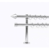 other 19 mm Ø Göteborg karnis szett, 2 soros, inox, block tartóval (300 cm)