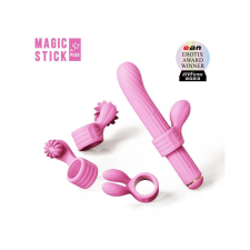 Otouch Magic Stick - vibrátor cserélhető csiklókarral (pink) vibrátorok
