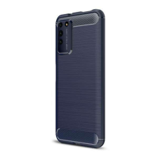 OTT! HUAWEI Honor X10 5G, OTT! CARBON mobiltok, Karbon mintás, Sötétkék tok és táska