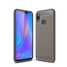 OTT! HUAWEI nova 3i, P Smart+, OTT! CARBON mobiltok, Karbon mintás, Szürke tok és táska