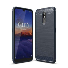 OTT! NOKIA 3.2, OTT! CARBON mobiltok, Karbon mintás, Sötétkék tok és táska