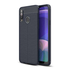 OTT! SAMSUNG Galaxy A20s (SM-A207F), OTT! LEATHER SERIES mobiltok, Kék tok és táska
