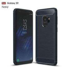 OTT! SAMSUNG SM-G960 Galaxy S9, OTT! CARBON mobiltok, Karbon mintás, Sötétkék tok és táska