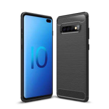 OTT! SAMSUNG SM-G975F Galaxy S10+, OTT! CARBON mobiltok, Karbon mintás, Fekete tok és táska