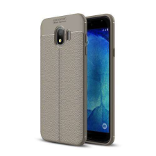 OTT! SAMSUNG SM-J400F Galaxy J4 (2018), OTT! LEATHER SERIES mobiltok, Szürke tok és táska