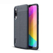 OTT! Xiaomi Mi CC9e, Mi A3, OTT! LEATHER mobiltok, Sötétkék tok és táska