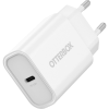 Otterbox OB STANDARD EU WALL CHARGER 20W - 1X USB-C 20W USB-PD WHITE (78-81340)