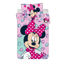 otthonkomfort Disney Minnie egér pink 02 ovis pamut-vászon ágynemű lakástextília
