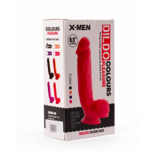 Outlet X-MEN 8.5" Dildo Colours Pleasure Black 3 műpénisz, dildó