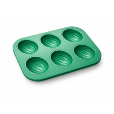  Ovális bordázott sütőforma tepsi, 6 részes sütés és főzés