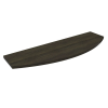  Ovális laminált polc wenge 80 cm x 25 cm x 1,8 cm