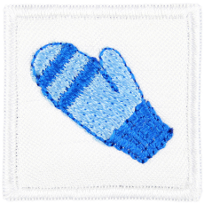  Óvodai jel selyemre hímzett - Kesztyű (2 munkanapos kiszállítás)