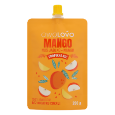 Owolovo 100% alma-mangó gyümölcspüré 200g üdítő, ásványviz, gyümölcslé