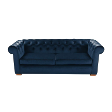 Oxford Chesterfield Kihúzható Kanapé - 3 személyes - Sötétkék bútor