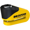 Oxford Quartz XD10 Tárcsafékzár, sárga / fekete, csapátmérő 10 mm