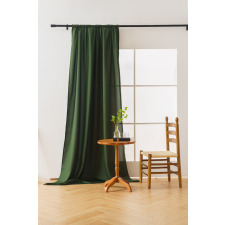 OXFORD sötétzöld függöny 140x250 cm Felfüggesztés: Hullámos sínszalag lakástextília