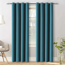 OXFORD türkiz függöny 140x250 cm Felfüggesztés: Fém gyűrűk lakástextília