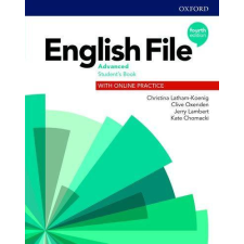 Oxford University Press ENGLISH FILE 4E ADVANCED   SB + Online Practice nyelvkönyv, szótár