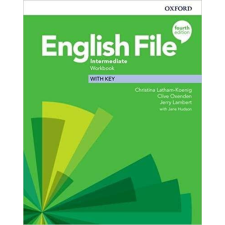 Oxford University Press ENGLISH FILE 4E INTERMEDIATE WB +Key nyelvkönyv, szótár