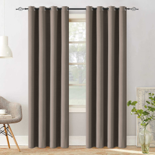 OXFORD világosbarna függöny 140x250 cm Felfüggesztés: Fém gyűrűk lakástextília