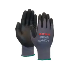  OXXA Nitril-Tech munkakesztyű fekete-szürke- 9