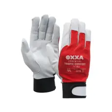  OXXA Tropic-Comfort 11-461 nappa kesztyű fehér-piros -10