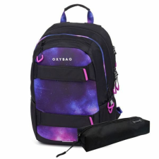OXY Sport laptoptartós diák hátizsák - 27 literes Galaxy + ajándék tolltartó iskolatáska