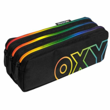 OXYBAG 3 rekeszes bedobálós tolltartó - fekete / sárga neon tolltartó