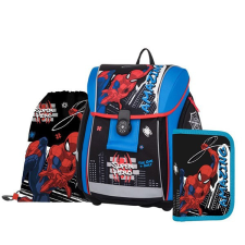 Oxybag Iskolatáska szett OXY Premium Light 3 részes Spiderman tolltartóval és tornazsákkal iskolatáska