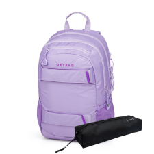 Oxybag OXY Sport Violet hátizsák és tolltartó szett iskolatáska