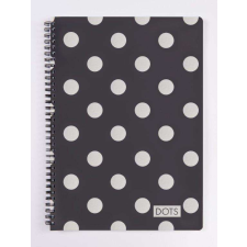 Oxybag spirálfüzet A5 - vonalas - Dots Silver füzet