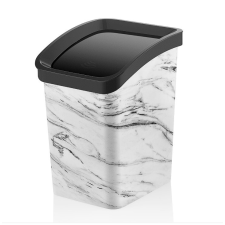 ÖZ-ER PLASTIK Műanyag Smart Click billenőfedeles szemetes, márvány mintás 12L szemetes